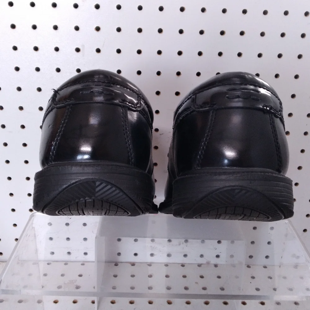 FLORSHEIM Safety Work | Black Shoes | Men Leather Steel Toe Slip & Oil Resistant